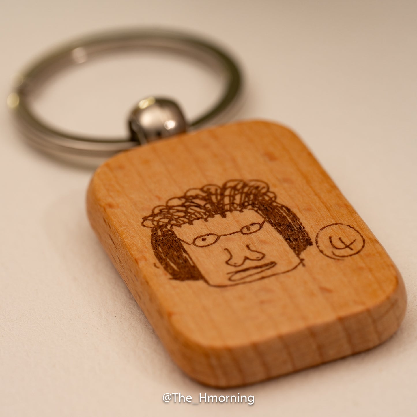 Custom Wooden Keychain with Your Own Pattern